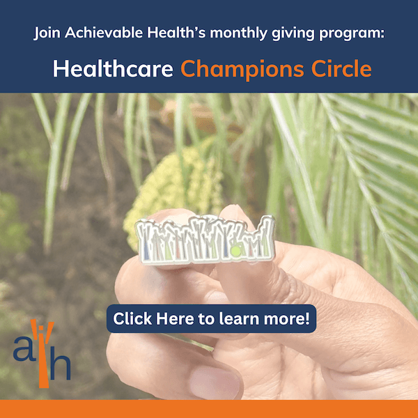 achievable pop up for healthcare champions circle campaign